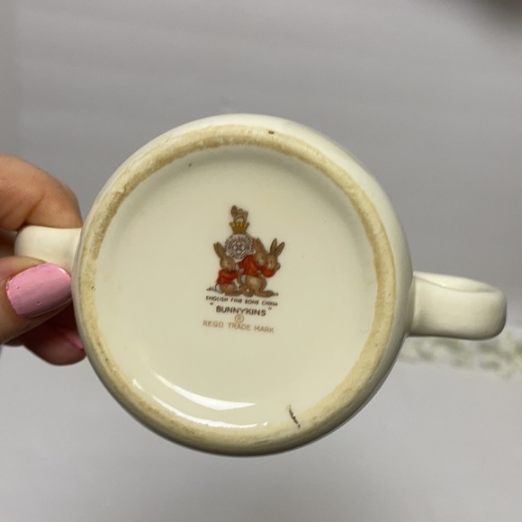 Royal Doulton “Bunnykins” English Fine Bine China Double Handle Mug - Picture 4 of 11